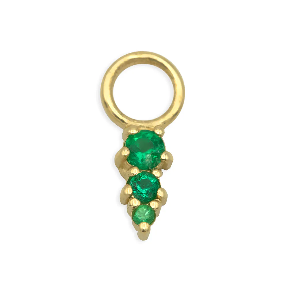 "Fey" Charm in Gold with Gemstones - Image 8