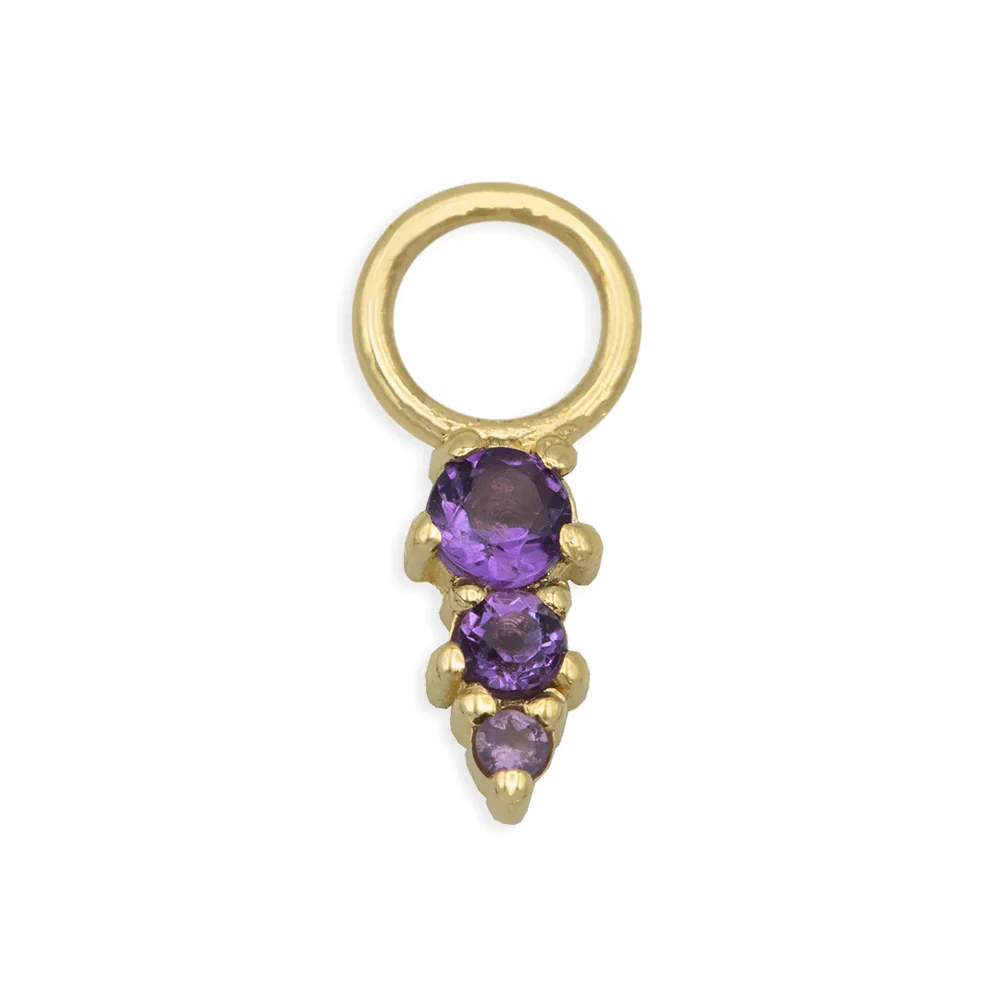 "Fey" Charm in Gold with Gemstones - Image 9
