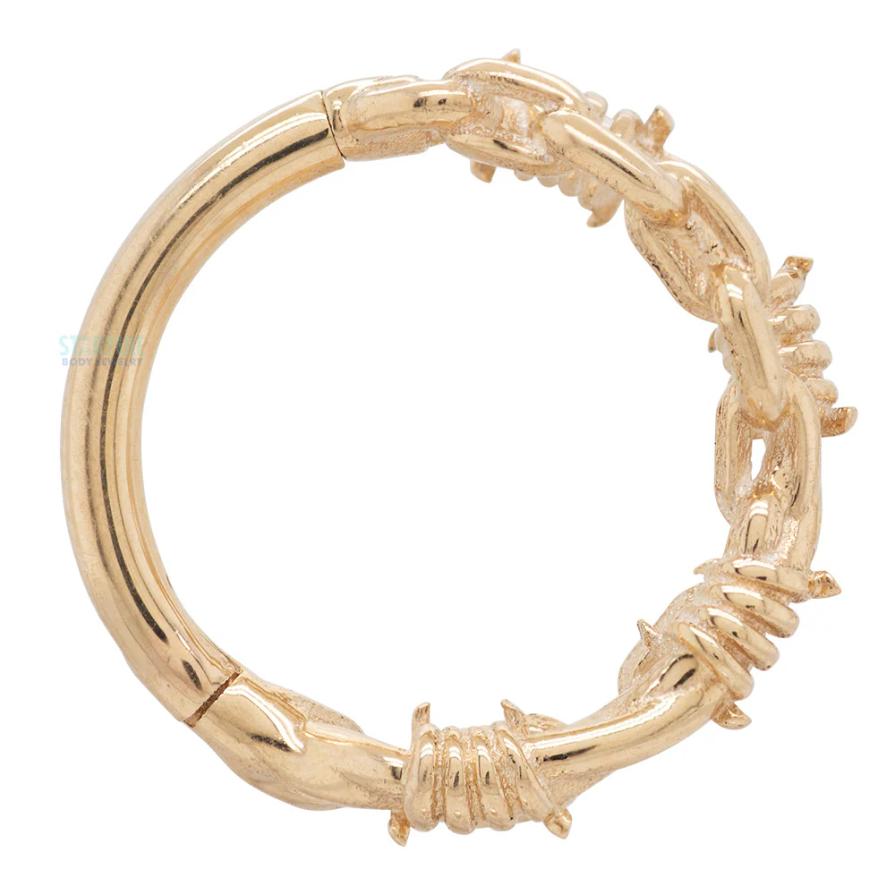 "Fury" Hinge Ring / Clicker in Gold - Image 3