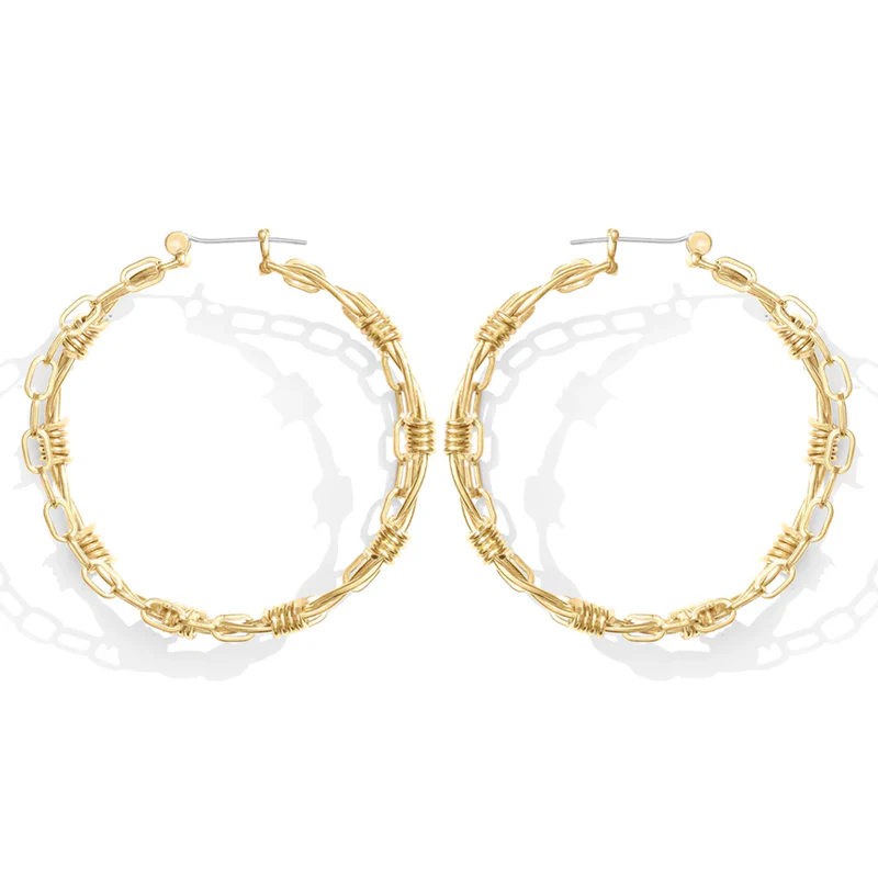 "Fury" Hoop Earrings