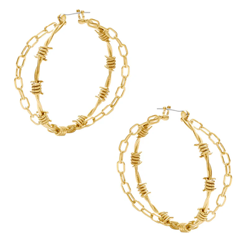 "Fury" Hoop Earrings - Image 2