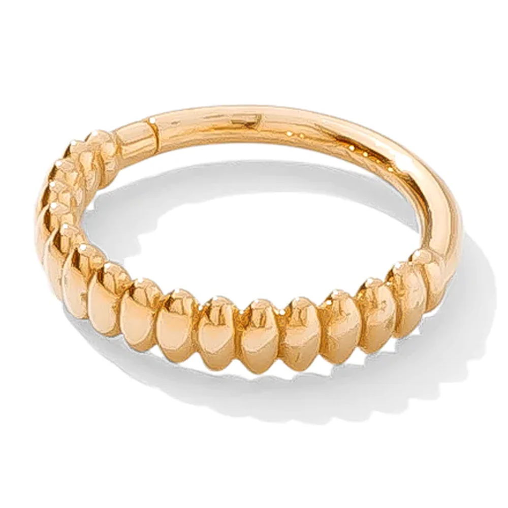 "Linear" Continuous Ring in Gold - Image 5