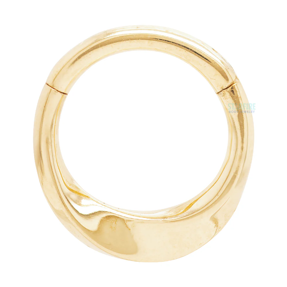 "London" Hinge Ring / Clicker in Gold