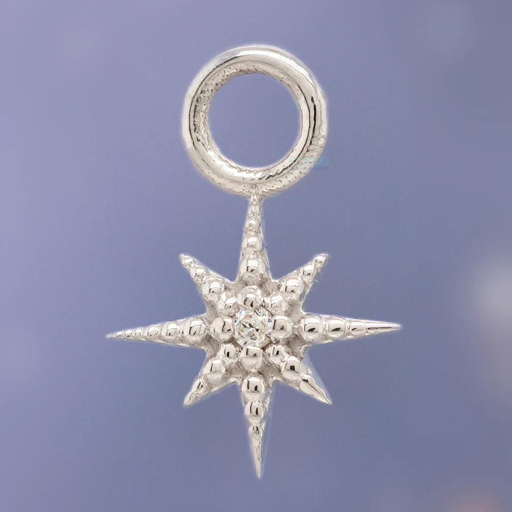 "Lustre" Charm in Gold with Gemstone - Image 2
