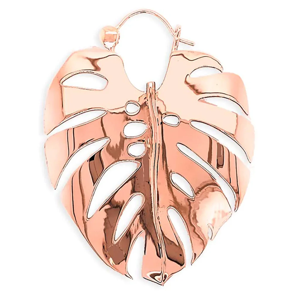 Monstera Hoop Earrings - Image 5
