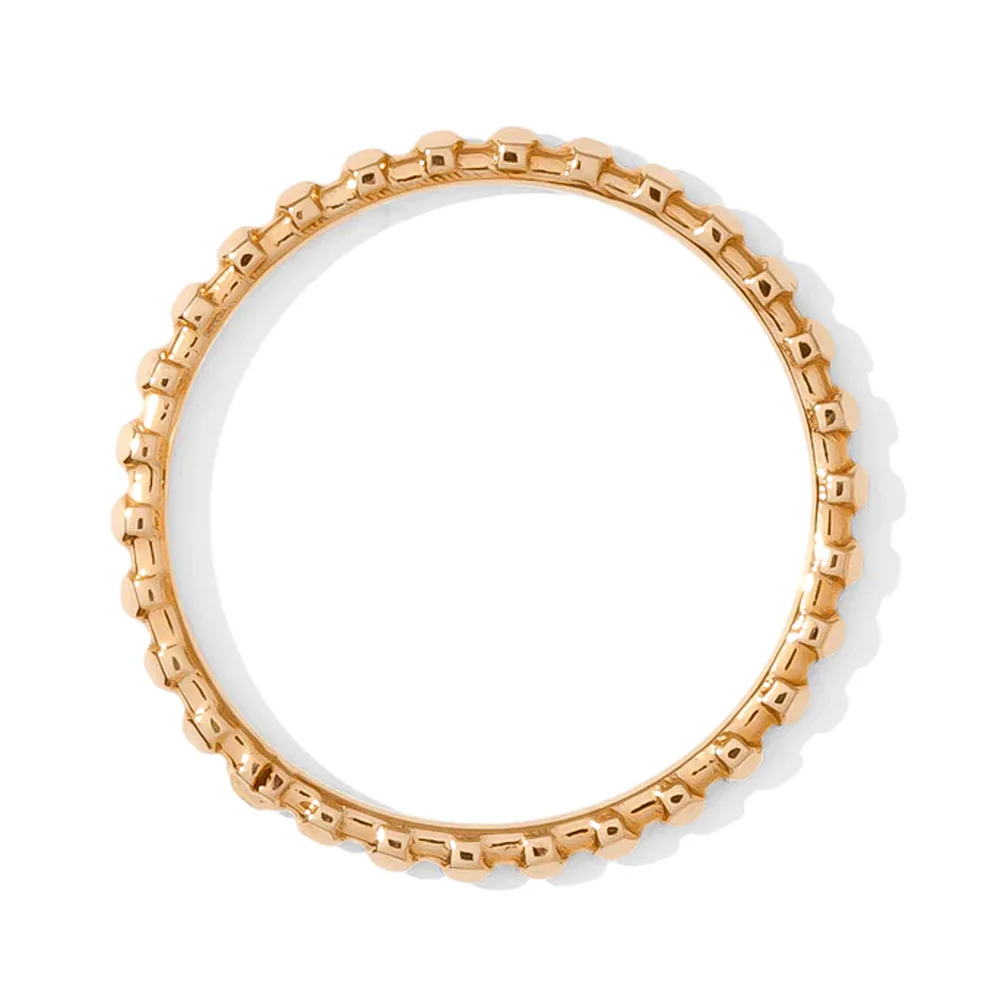 Simple Dots Faceted Ring in Gold - Image 2