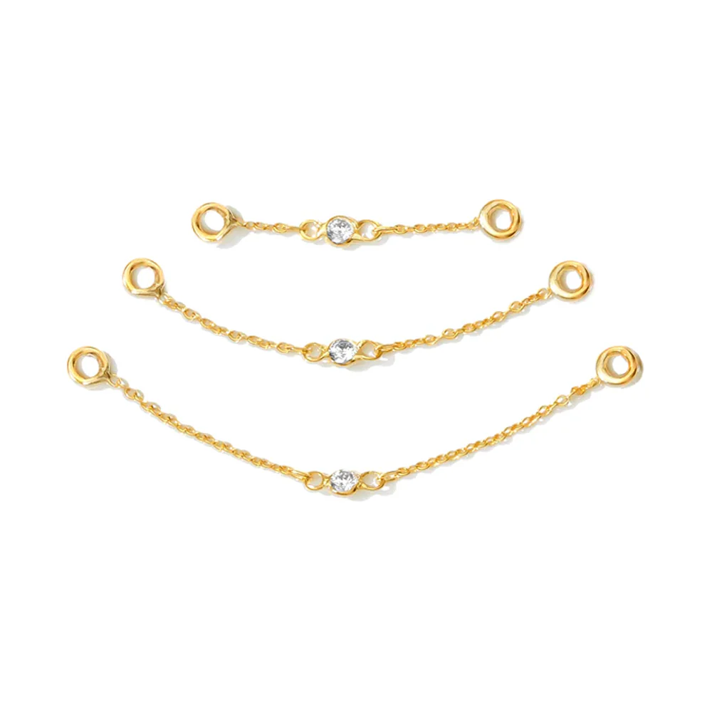 "Spellbound" Chain Attachment in Gold with Diamond
