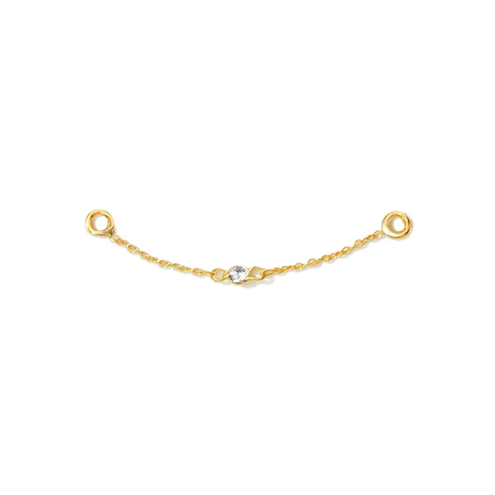 "Spellbound" Chain Attachment in Gold with Diamond - Image 3