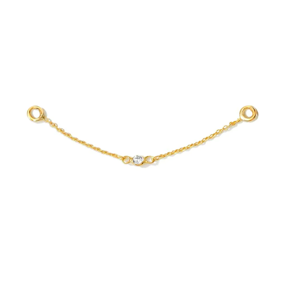 "Spellbound" Chain Attachment in Gold with Diamond - Image 4
