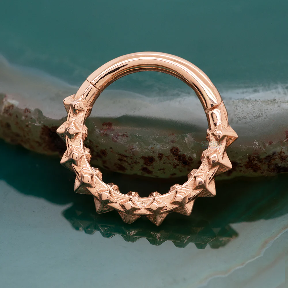 "Sydney" Hinge Ring / Clicker in Gold - Image 2