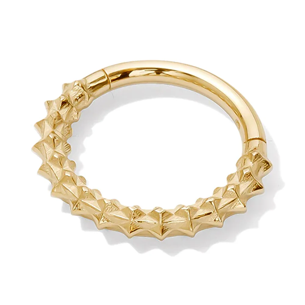 "Sydney" Hinge Ring / Clicker in Gold - Image 3