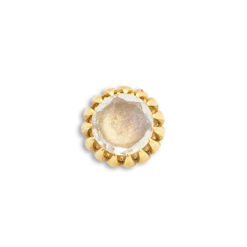 threadless: "Adore" Pin in Gold with Gemstone - Image 7