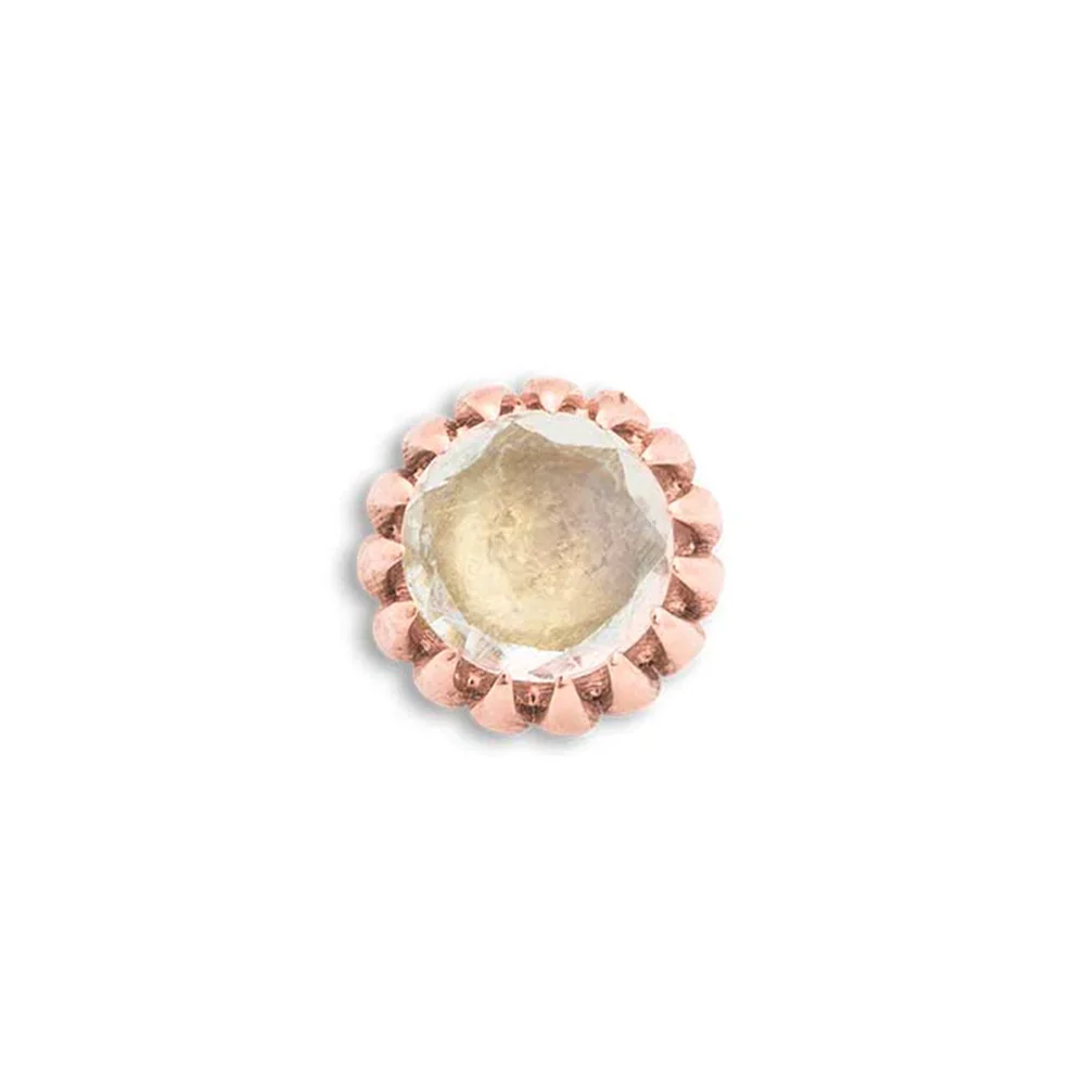 threadless: "Adore" Pin in Gold with Gemstone - Image 9