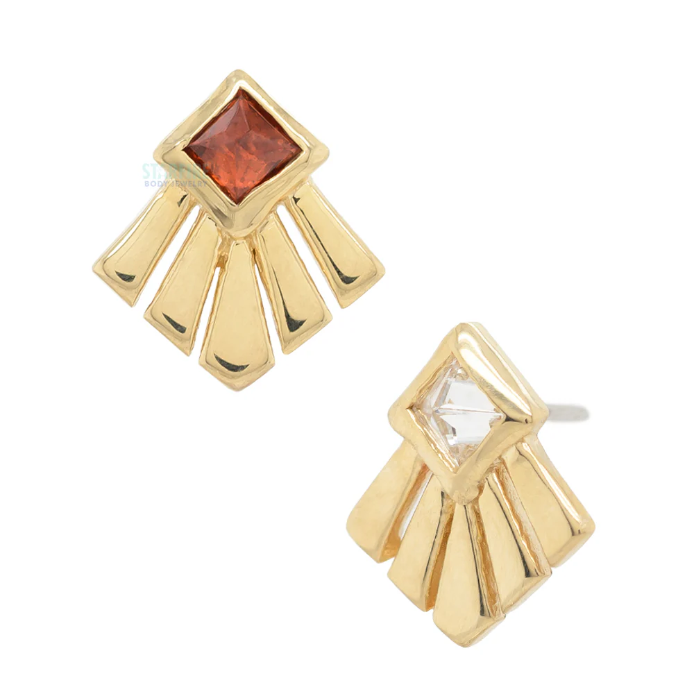 threadless: "Aurora" Pin in Gold with Gemstone