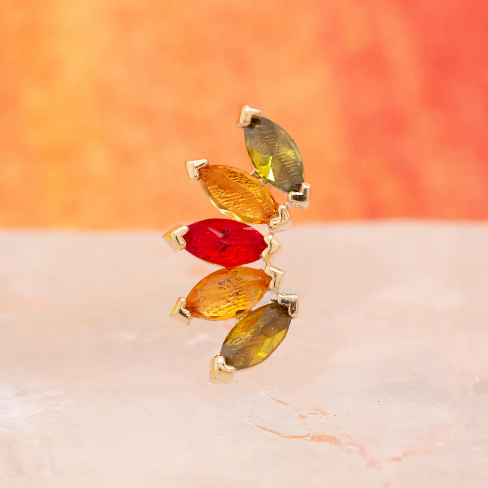 threadless: "Bella" Pin in Gold - 'Natural Mystic' Collection - Image 2