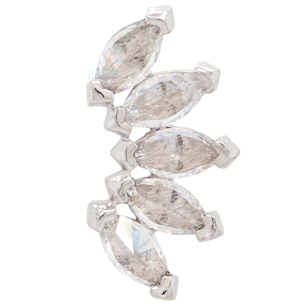 threadless: "Bella" Pin in Gold with Gemstones - Image 6