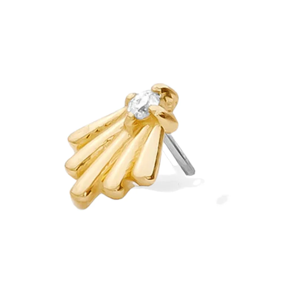 threadless: "Celestia" Pin in Gold with Gemstones - Image 2