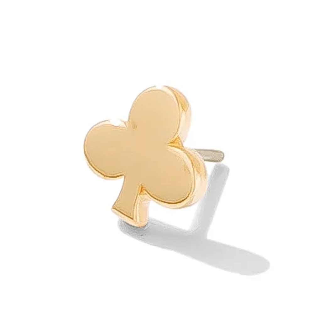 threadless: Clubs Pin in Gold - Image 2