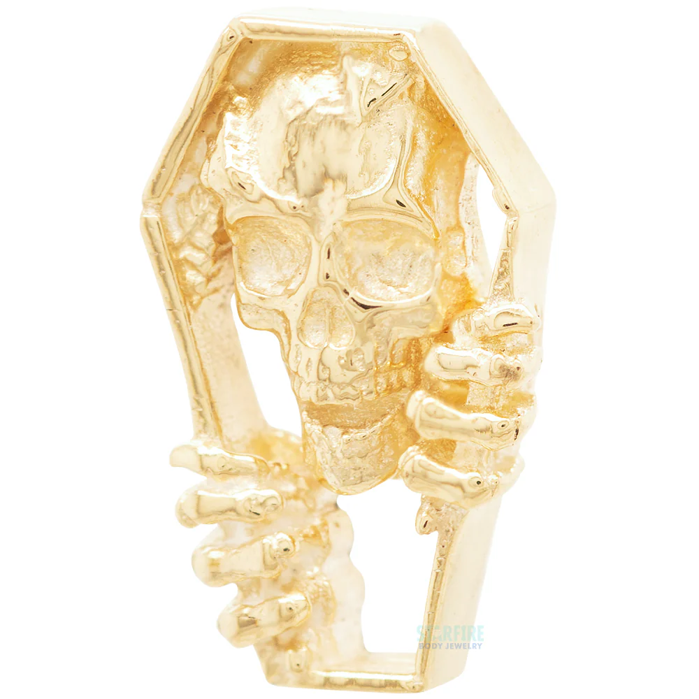 threadless: Coffin Pin in Gold