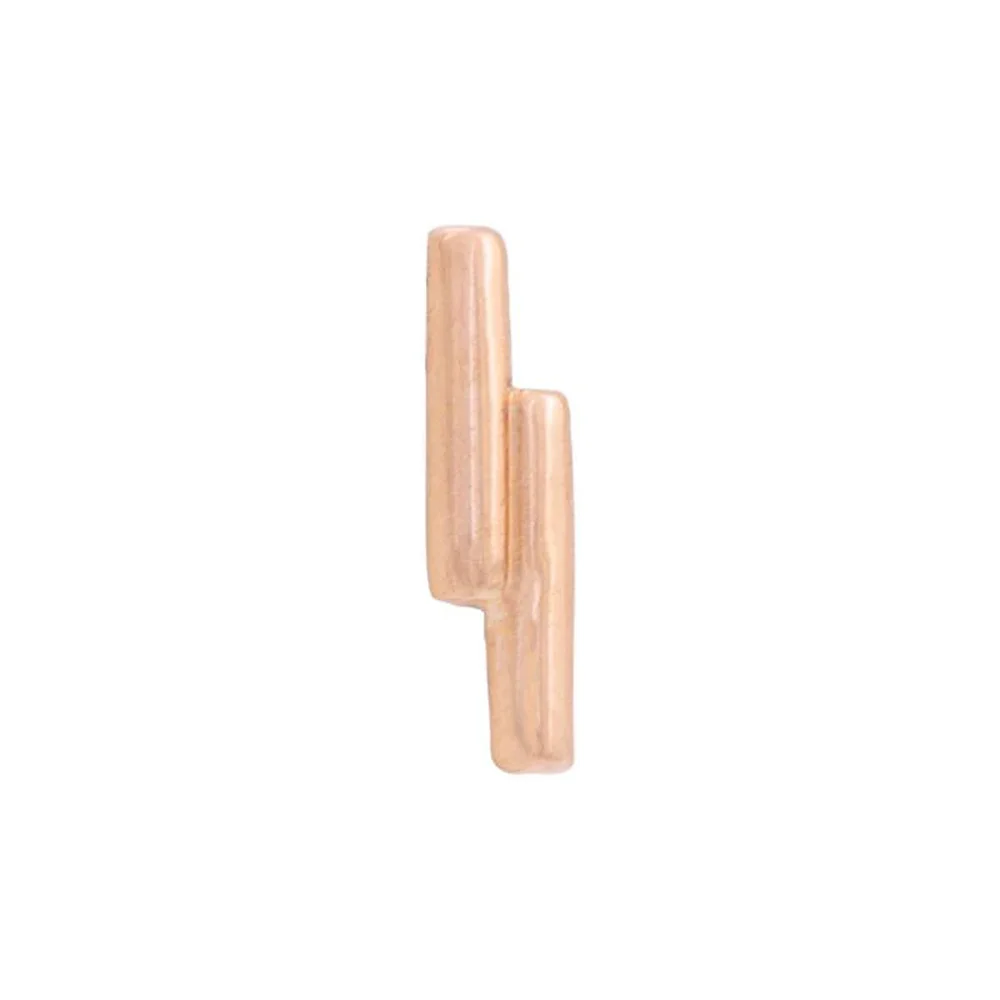 threadless: Double Rod Pin in Gold - Image 4