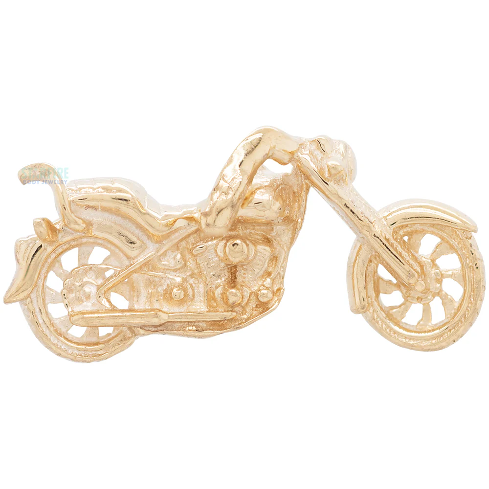 threadless: Easy Rider Pin in Gold - Image 3