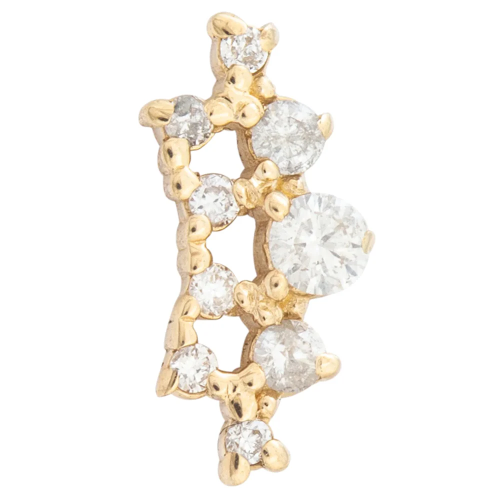 threadless: Empress Pin in Gold with Gemstones - Image 13