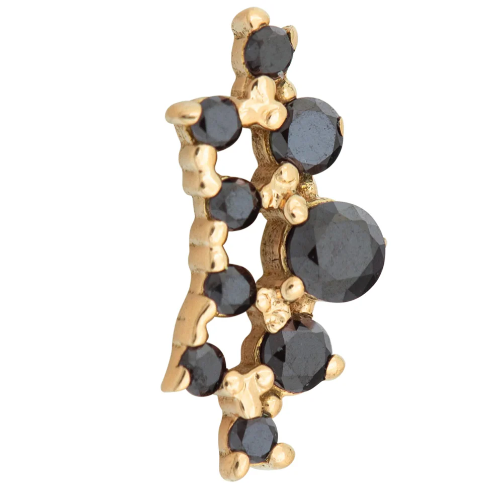 threadless: Empress Pin in Gold with Gemstones - Image 7
