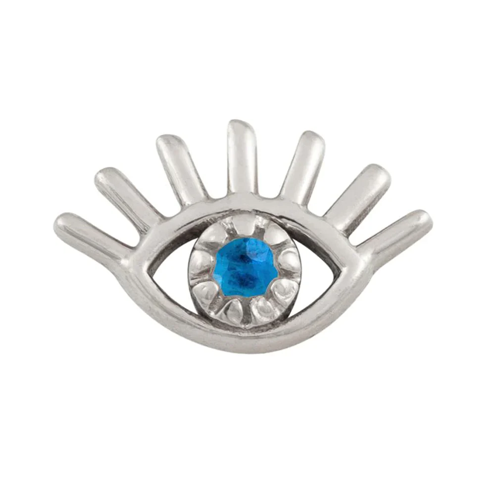 threadless: Evil Eye Pin in Gold with Gemstone - Image 15