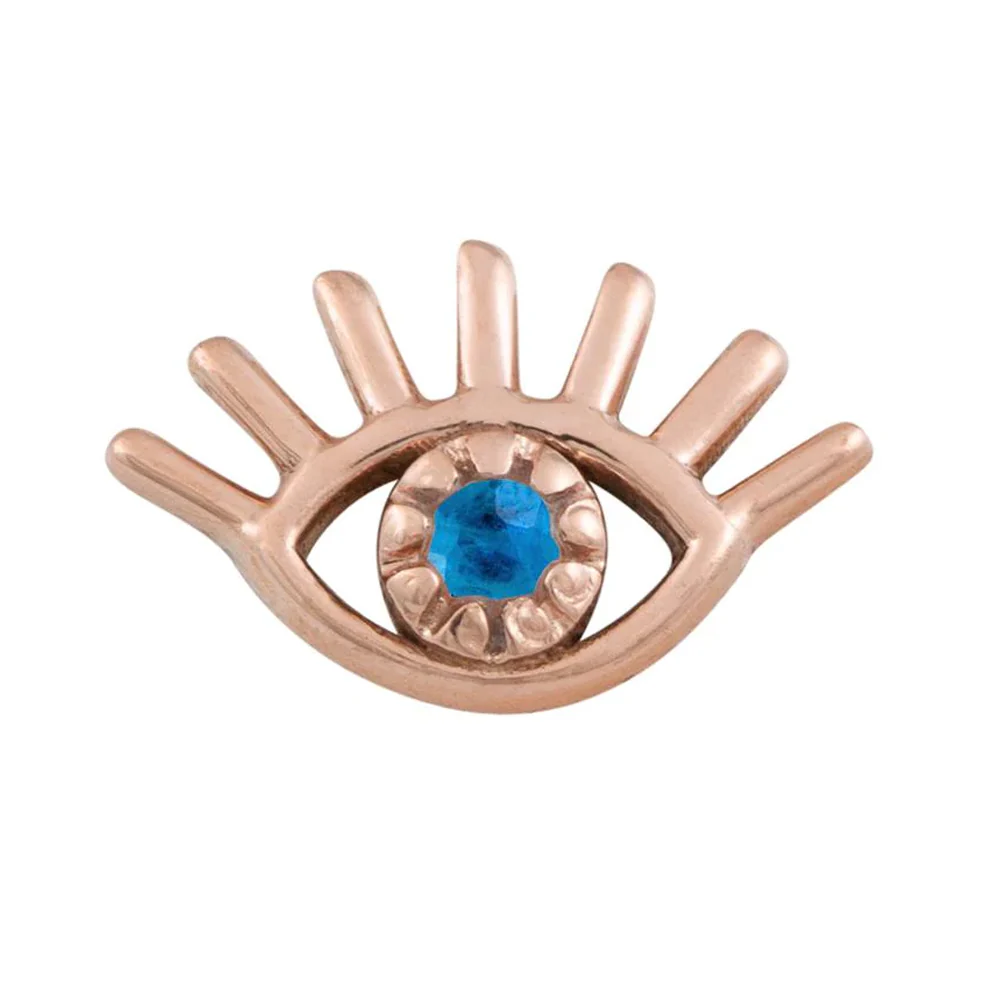 threadless: Evil Eye Pin in Gold with Gemstone - Image 21
