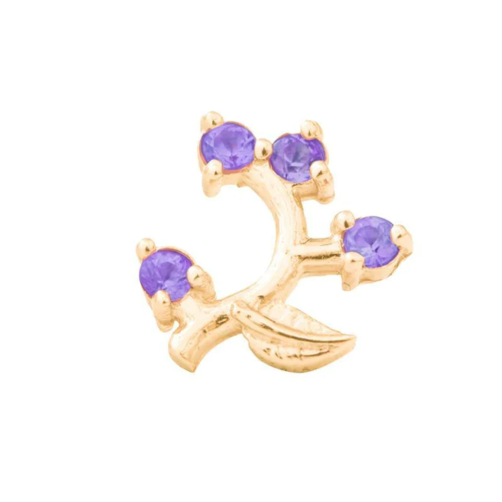 threadless: Frond Pin in Gold with Gemstones - Image 20