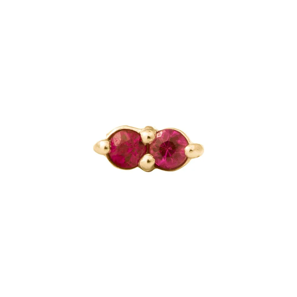threadless: "Gemini" Pin in Gold with Gemstones - Image 10