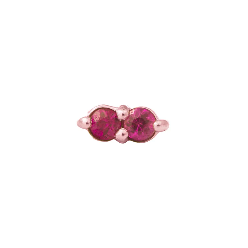 threadless: "Gemini" Pin in Gold with Gemstones - Image 12