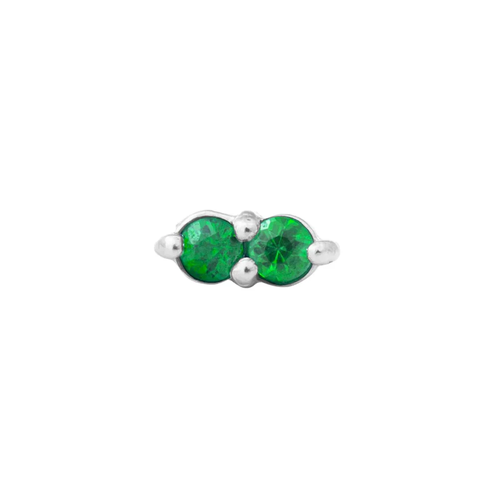 threadless: "Gemini" Pin in Gold with Gemstones - Image 14
