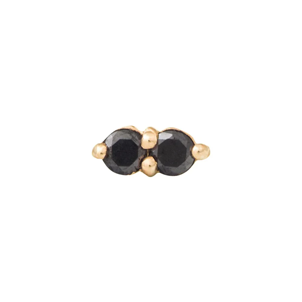 threadless: "Gemini" Pin in Gold with Gemstones - Image 4