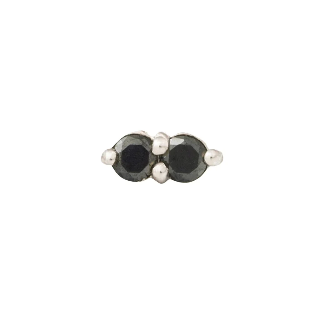 threadless: "Gemini" Pin in Gold with Gemstones - Image 5