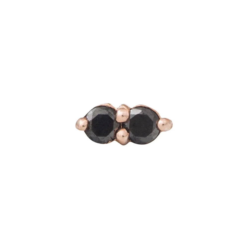threadless: "Gemini" Pin in Gold with Gemstones - Image 6