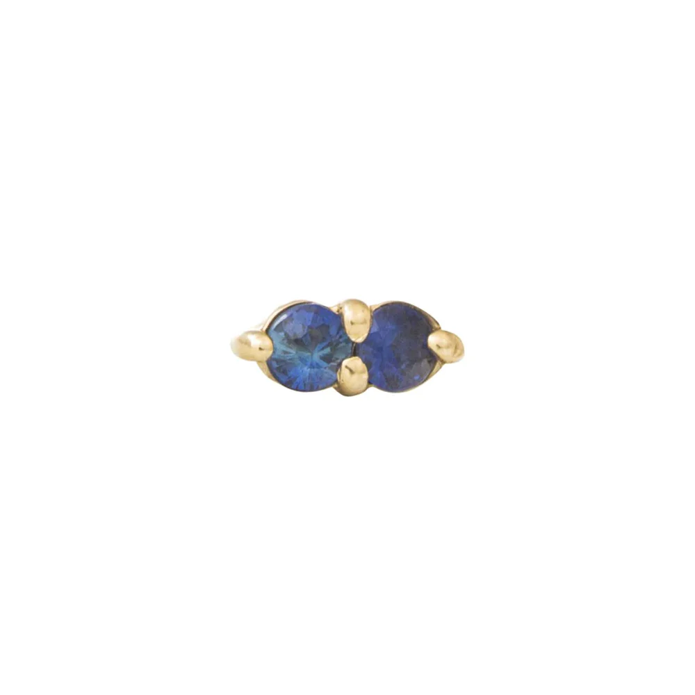 threadless: "Gemini" Pin in Gold with Gemstones - Image 7