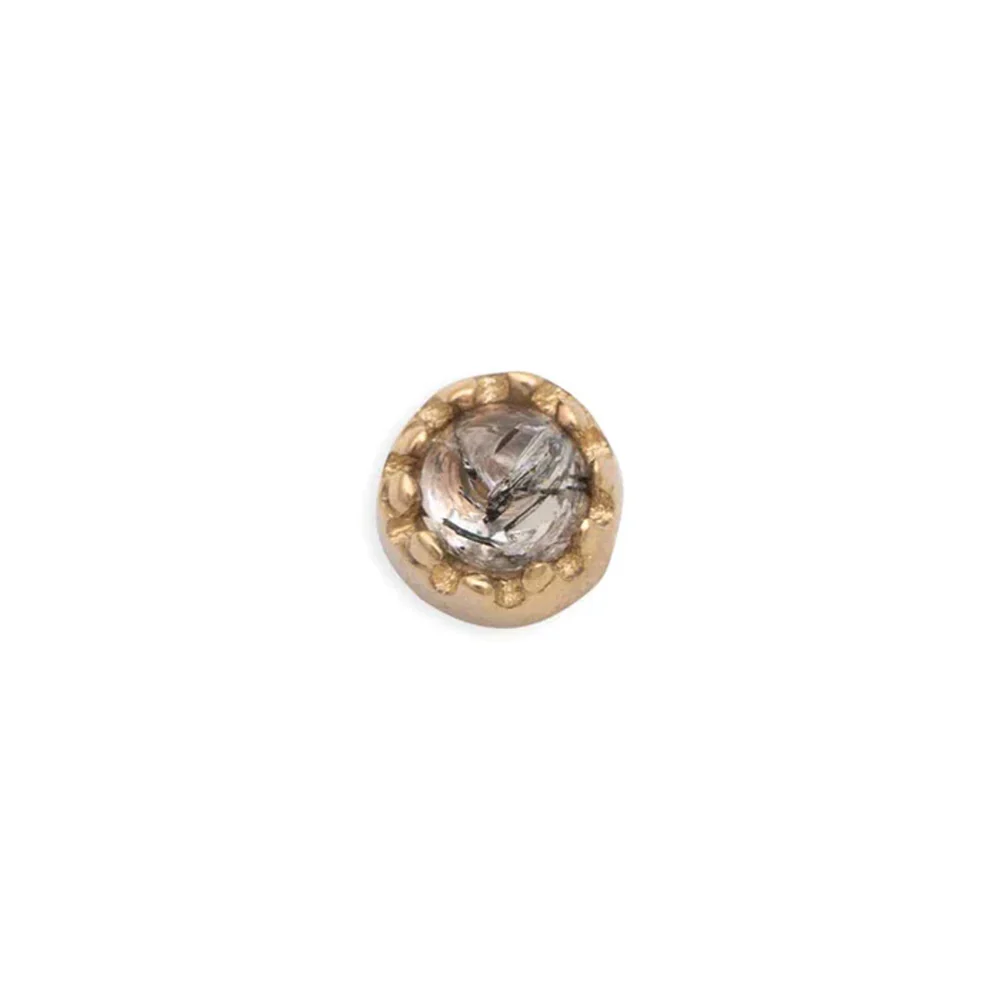 threadless: "Georgina" Pin in Gold with Gemstone - Image 4