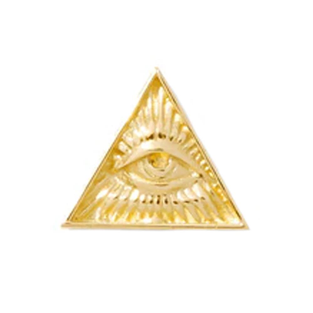 threadless: "Illuminati" Pin in Gold - Image 2