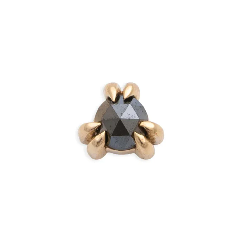 threadless: "Iris" Pin in Gold with Gemstone - Image 2