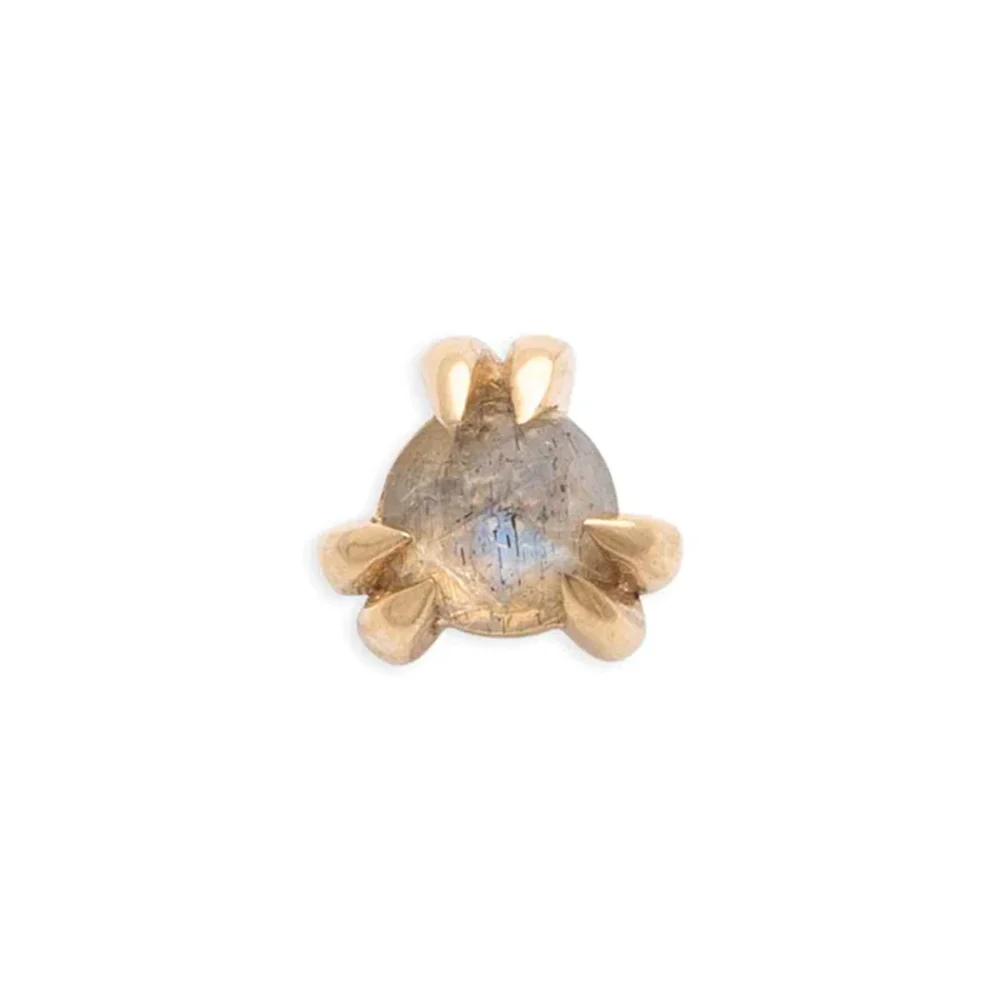 threadless: "Iris" Pin in Gold with Gemstone - Image 5