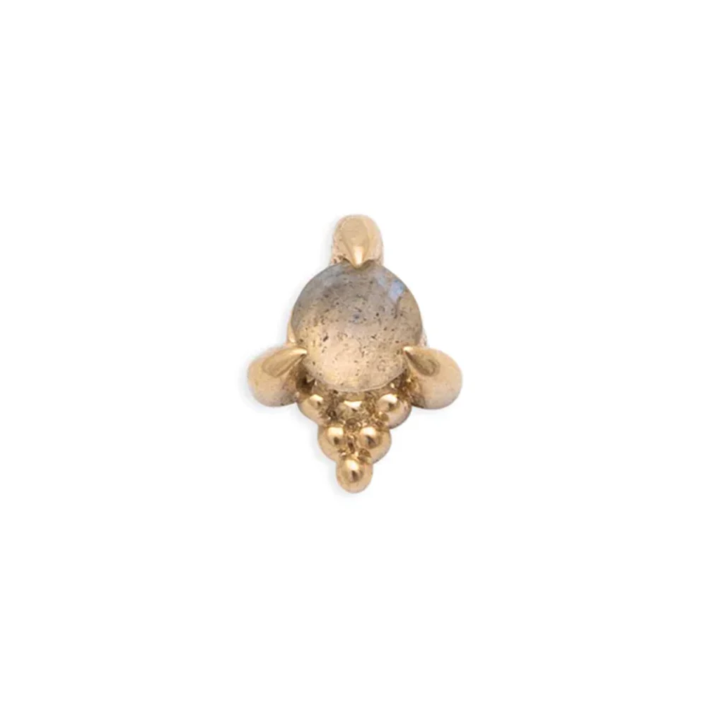 threadless: "Jolene" Pin in Gold with Gemstone - Image 9