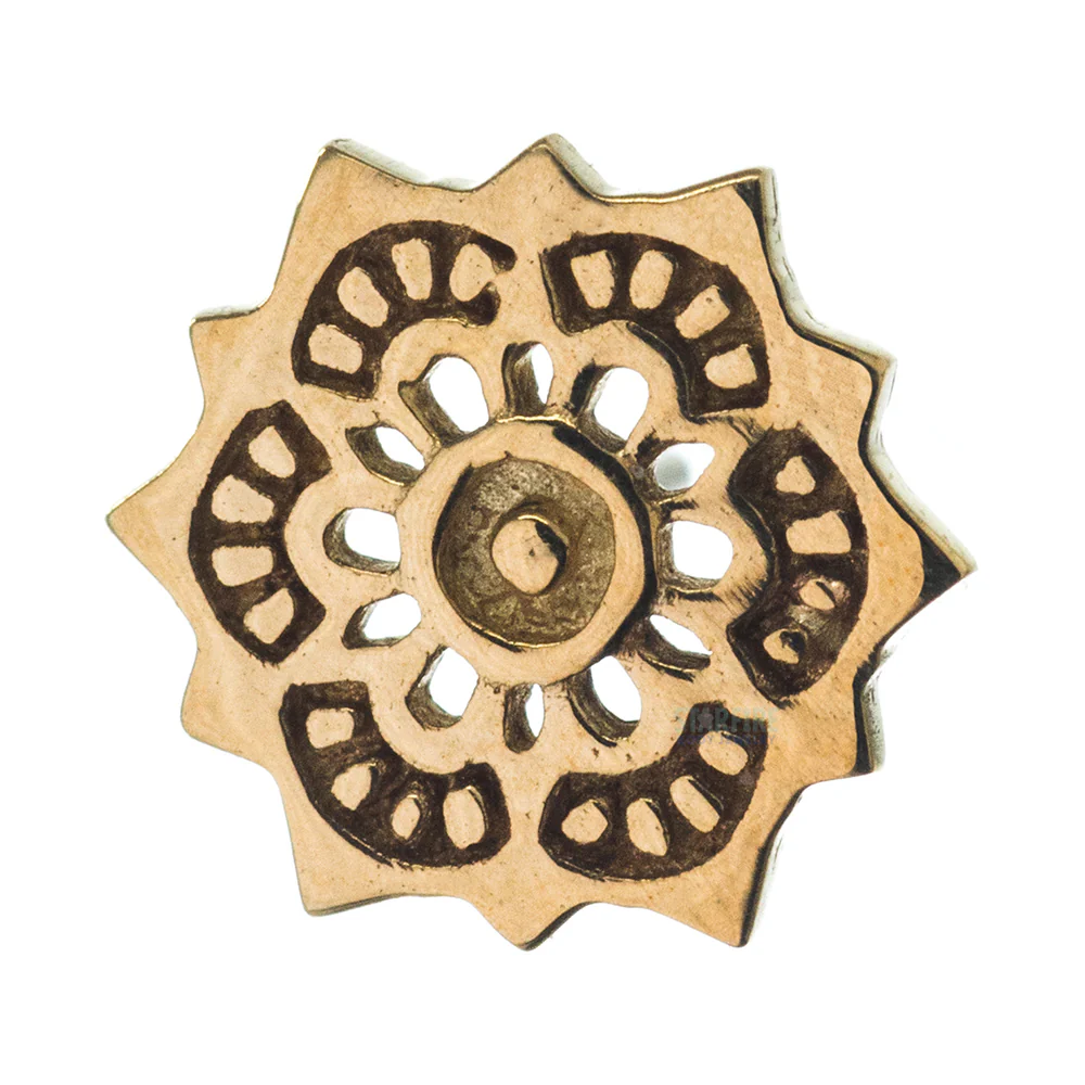 threadless: Lotus Pin in Gold - Image 2