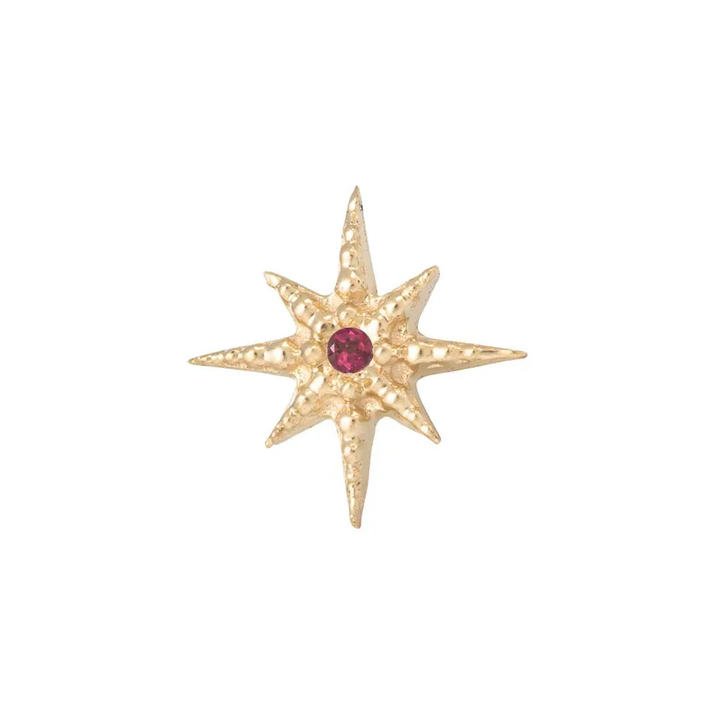 threadless: Lustre Pin in Gold with Gemstone - Image 12