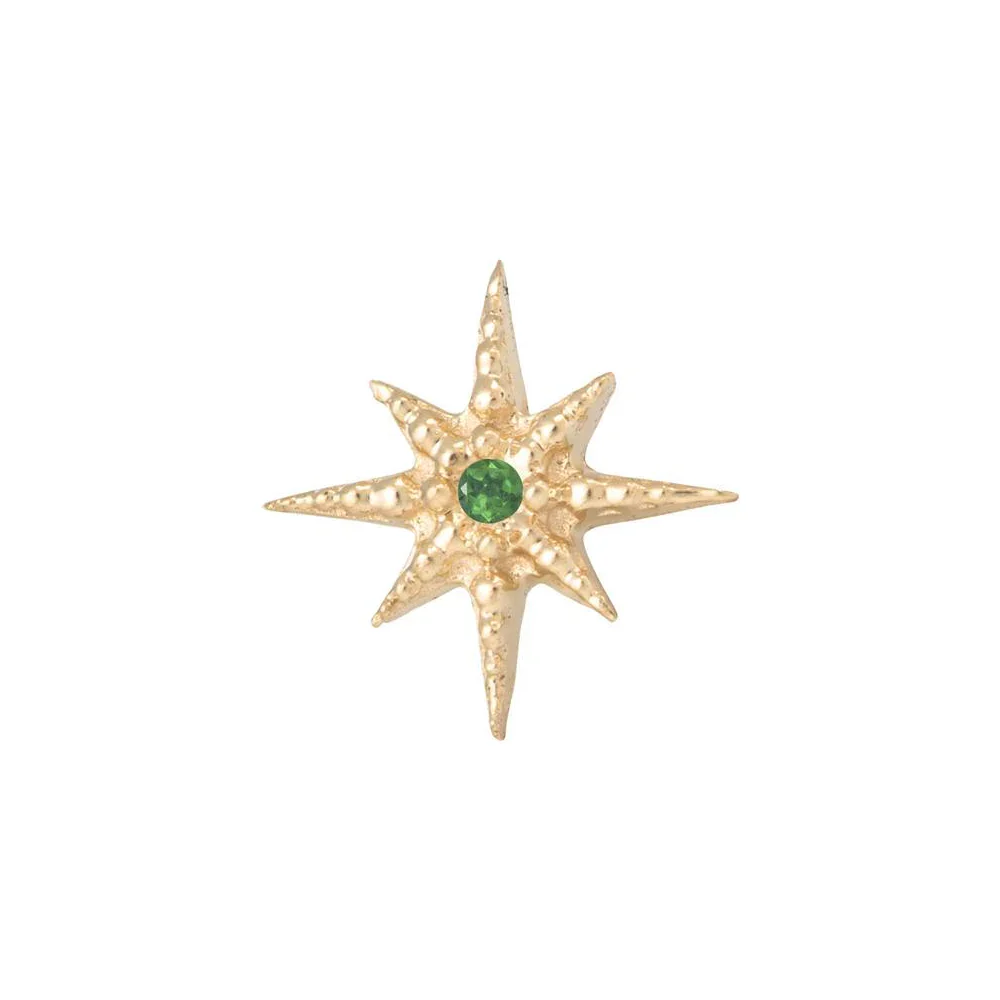threadless: Lustre Pin in Gold with Gemstone - Image 14