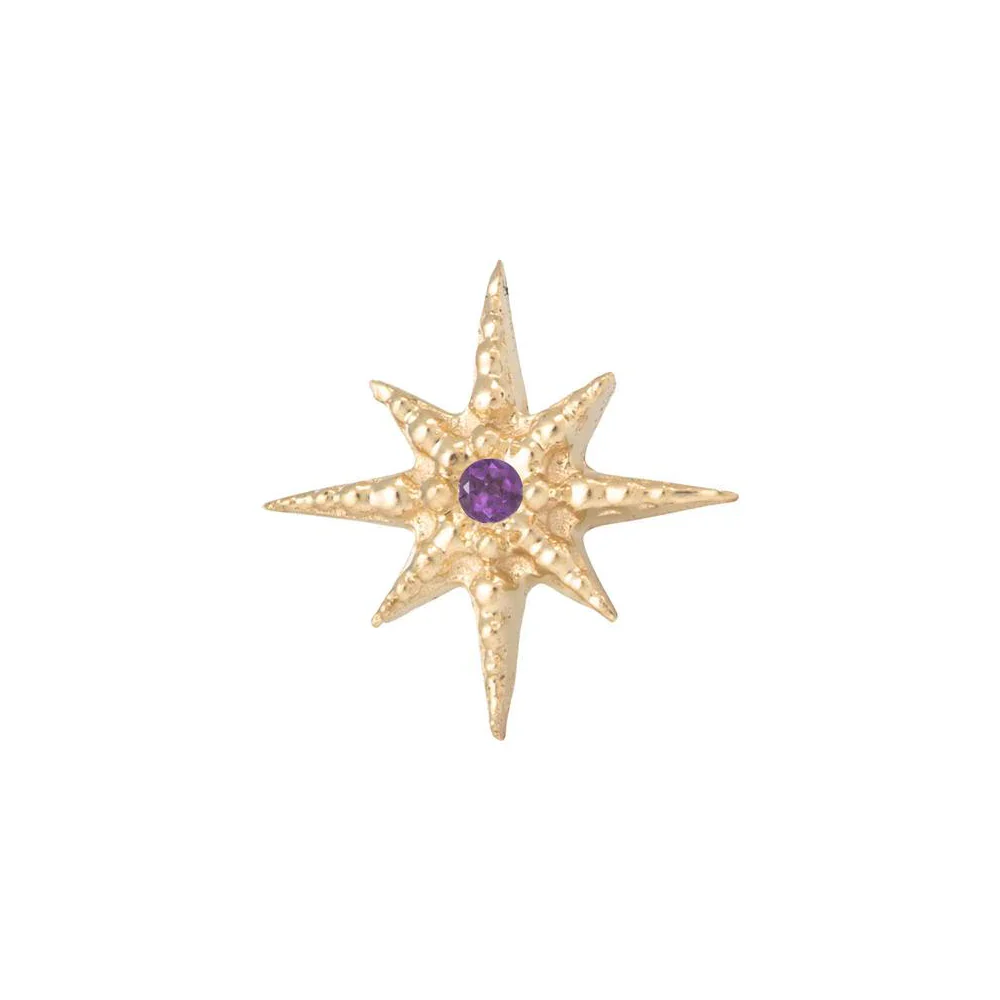 threadless: Lustre Pin in Gold with Gemstone - Image 16