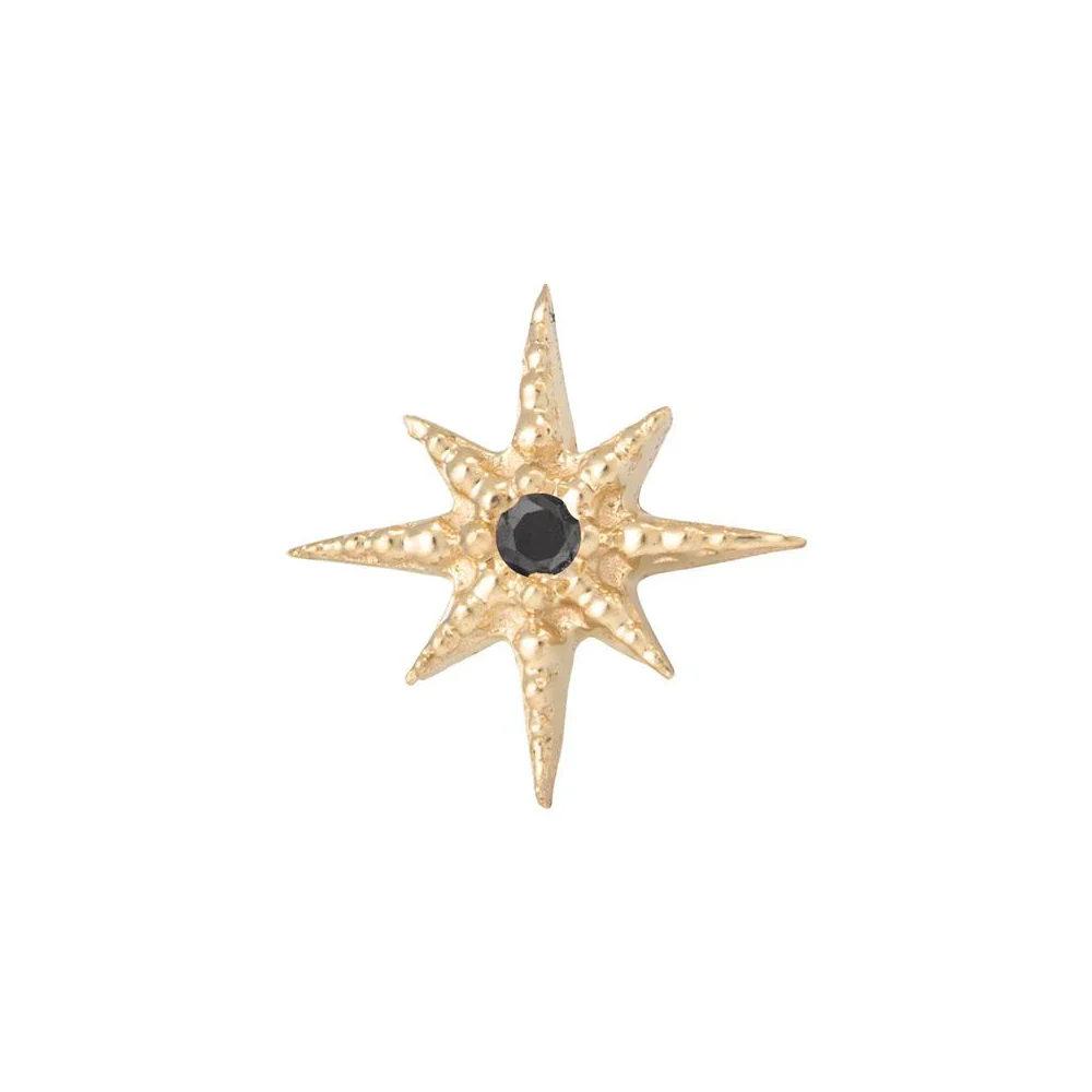 threadless: Lustre Pin in Gold with Gemstone - Image 6