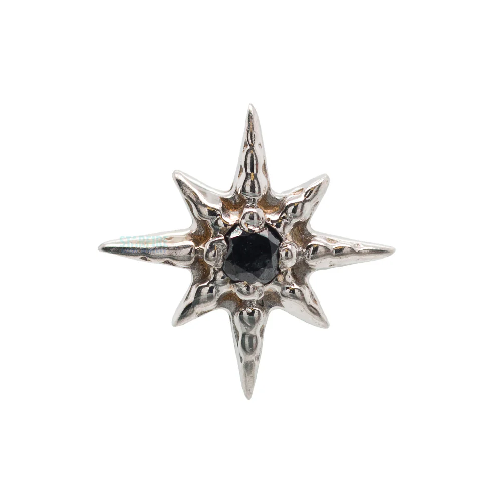 threadless: Lustre Pin in Gold with Gemstone - Image 8