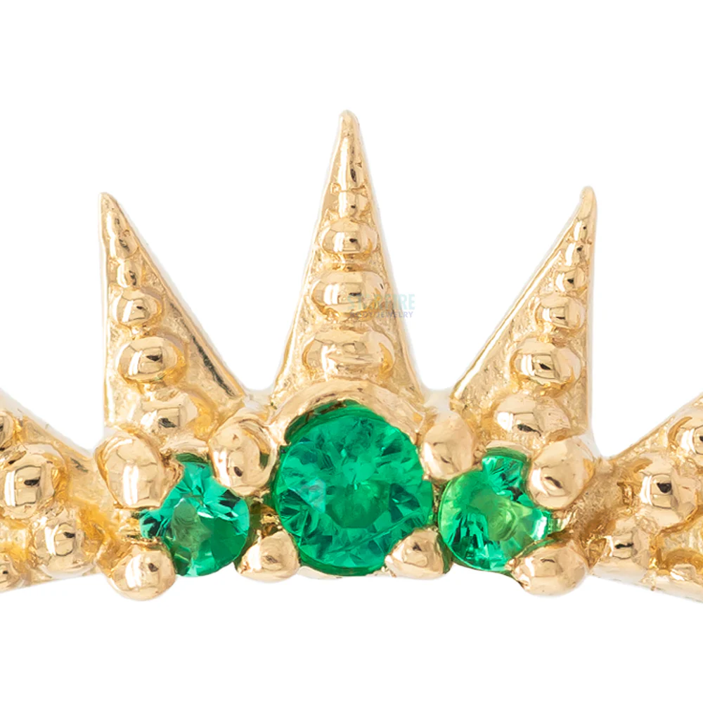 threadless: Medieval Pin in Gold with Gemstones - Image 3