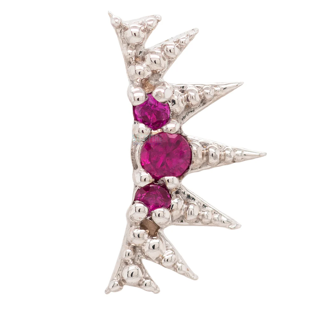 threadless: Medieval Pin in Gold with Gemstones - Image 5